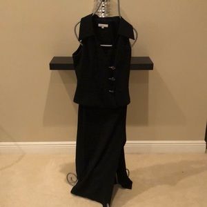 Dressy Vest Top and Pencil Skirt